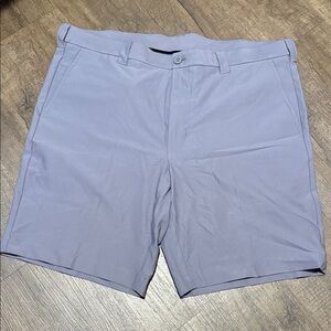 Roundtree & Yorke Men's Light Gray Flat Front Shorts